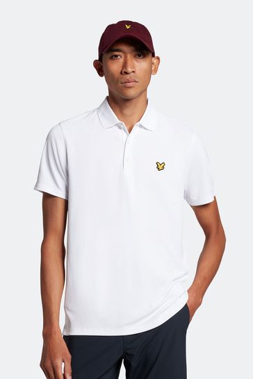 Lyle & Scott Golf Tech White Polo Shirt