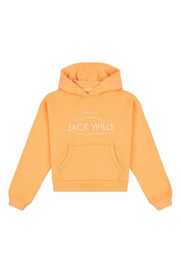 Buy Jack Wills Loose Fit Girls Orange Huntston 100 Cotton Hoodie from Next Saudi Arabia