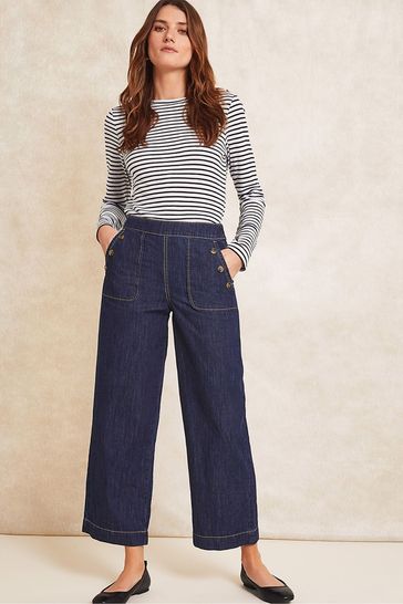 Monsoon Blue Harper Regular Length Crop Jeans