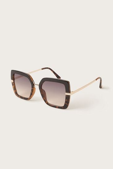 Monsoon Brown Tortoiseshell Contrast Sunglasses