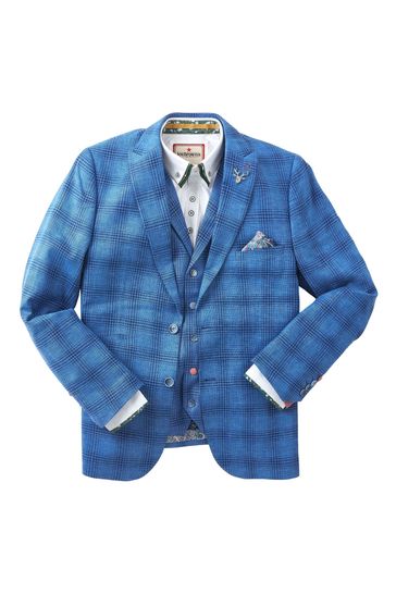 Blue blazer hotsell in check