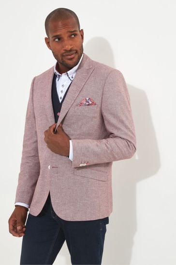 Joe Browns Pink Textured Linen Suit Blazer
