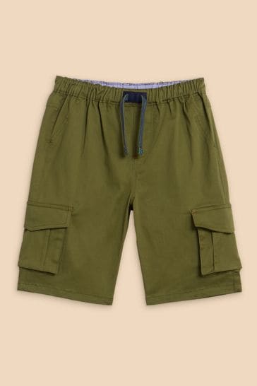 White Stuff Green Carter Cargo Shorts