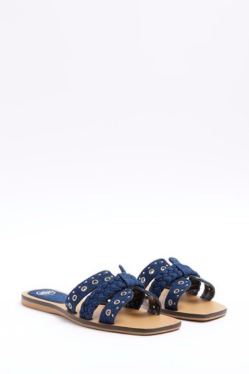 Blue discount jeans sandals