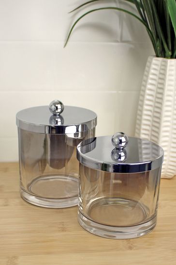 Showerdrape Ombre 2 Piece Storage Jar Set