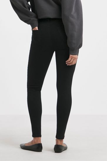Buy Simply Be Black Simply Be High Waisted Super Stretch Skinny Jeans from Next Luxembourg