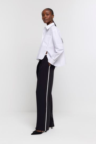 River island side stripe trousers discount