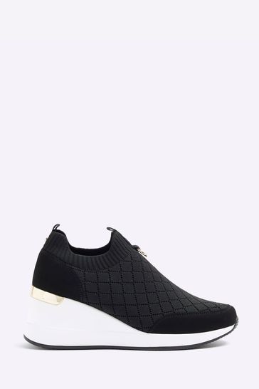 River island wedge trainers on sale