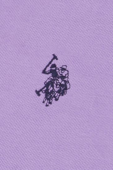 U.S. Polo Assn. Regular Fit Mens Purple Pique Polo Shirt