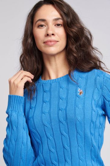 Blue jumper womens clearance