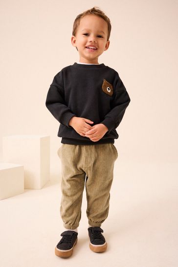 Buy Stone Cord Jersey Cuffed Joggers 3mths 7yrs from Next Saudi Arabia