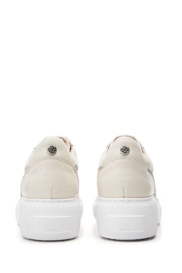Guess white wedge trainers discount