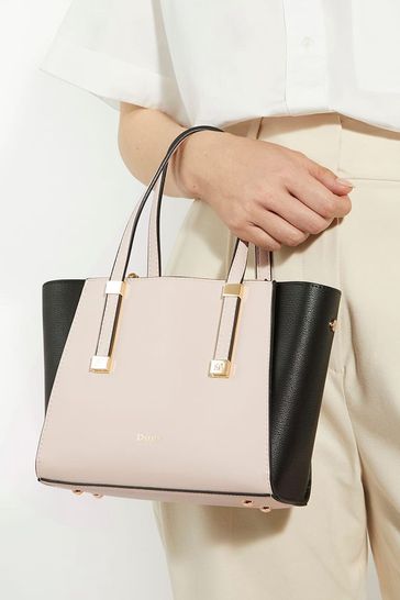 Double zip top handbag clearance