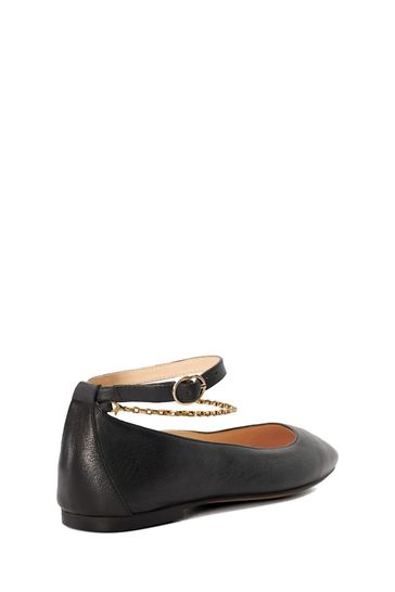 Buy Dune London Black Halles Ankle Chain Ballet Pumps from Next Netherlands