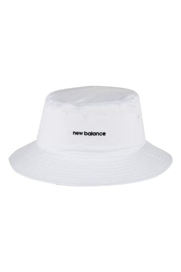 New Balance White Bucket Hat