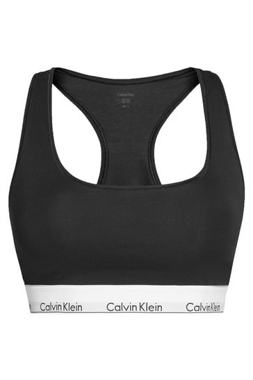 Buy Calvin Klein Black Modern Cotton Unlined Bralette from Next