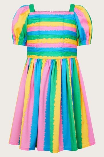 Stripe Pleated Dress
