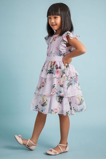 Monsoon Violetta Floral Tiered Dress
