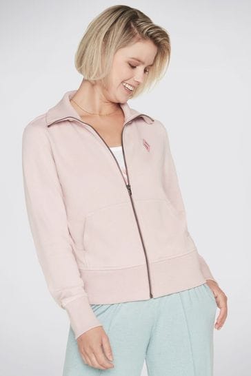 Skechers hoodie sales mens pink