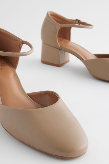 Block brown heels top