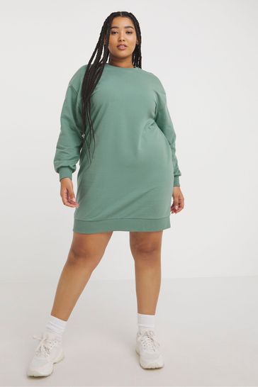 Green new arrivals sweatshirt dress