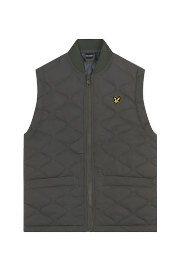 Lyle & Scott Grey Quilted Gilet