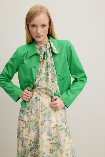 LK Bennett Charlotte Cotton Sateen Jacket