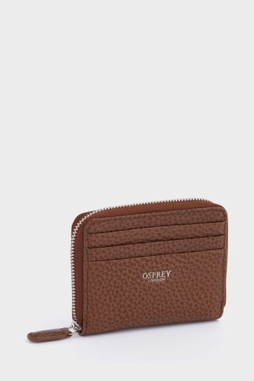 Buy OSPREY LONDON Small The Lyra Leather RFID Zip Purse from Next Greece