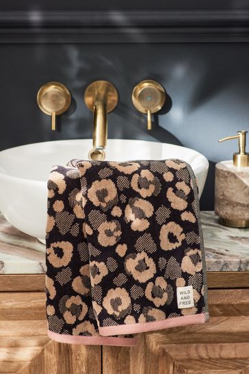 Leopard print bathroom towels new arrivals