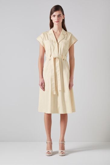 LK Bennett Ivy Organic Cotton Utility-Style Shirt Dress