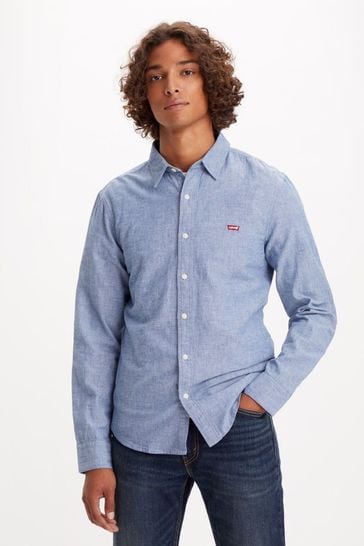 Levi's® Blue Long Sleeve Battery Shirt