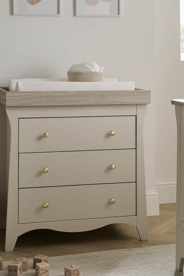 Cuddleco Cream Clara 3 Drawer Dresser Changing Unit