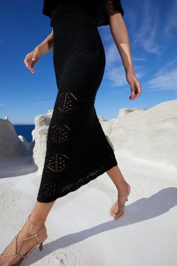 Lipsy crochet dress cheap