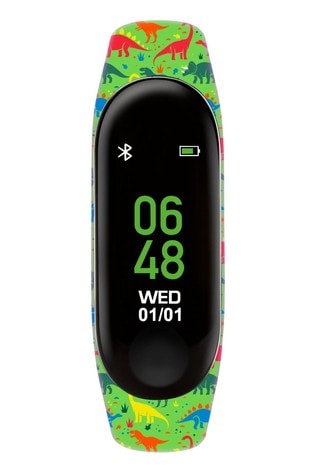 Tikkers Green Dinosaurs Activity Tracker Watch with Colour Touch Screen
