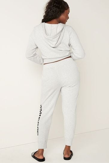 Buy Victoria s Secret PINK Heather Stone Grey Fleece Lounge Jogger from Next Ireland