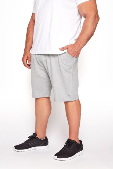 BadRhino Big & Tall Pantalones cortos grises esenciales para correr