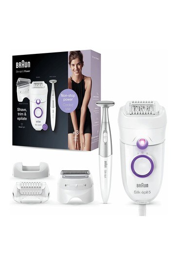 Braun Silk-epil 5825 Power, Epilator for Beginners for Gentle Hair Removal, with Smart Light