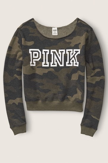 victoria s secret pink cold shoulder sweatshirt