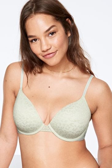 Buy Victoria's Secret PINK Aqua Fog Blue Lace Lightly Lined T-Shirt Bra  from Next Luxembourg