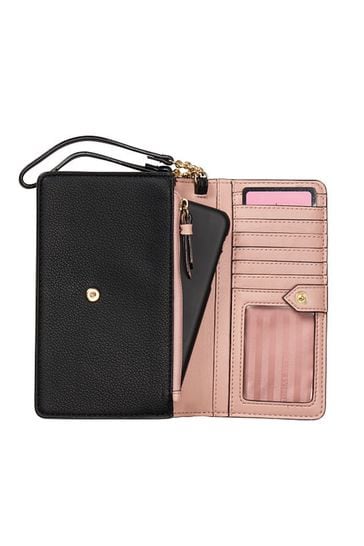 Buy Victoria s Secret Black Lily Wristlet Clutch Purse from Next Ireland