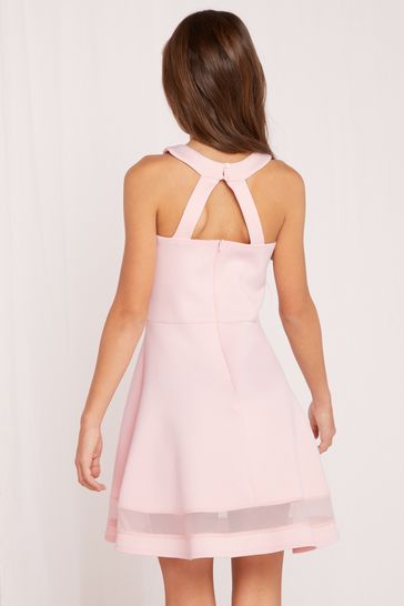 Lipsy mini scuba skater top dress in pink floral