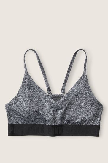 Buy Victoria's Secret PINK Pure Black Lightly Lined Low Impact Sports Bra  from Next Malta