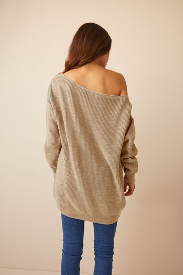 Missguided off online the shoulder sweater