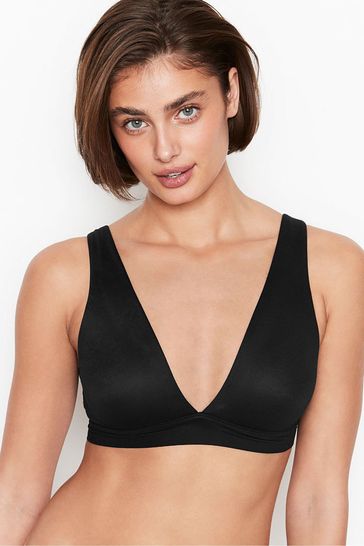 Victoria's Secret Black Unlined Soft Wireless Lounge Bra