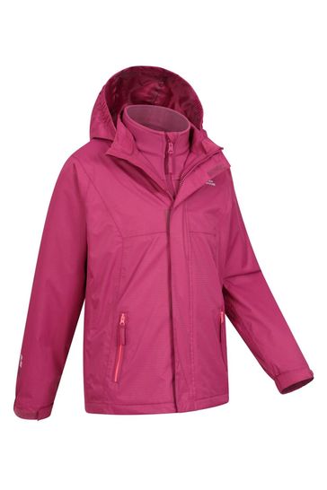 Buy Mountain Warehouse Pink Bracken Kids Waterproof 3 In 1 Jacket