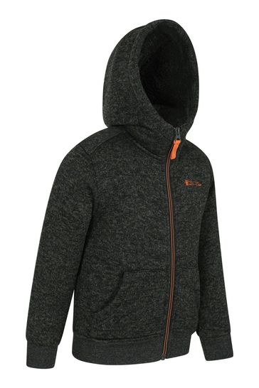 Buy Mountain Warehouse Green Nevis Sherpa Lined Kids Hoodie from