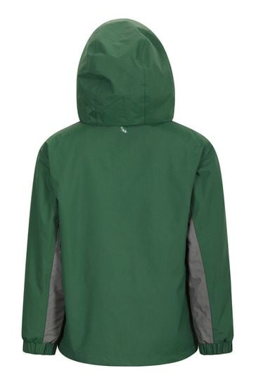 Mountain Warehouse Green Mountain Warehouse Cannonball 3 In 1 Kids Waterproof Jacket