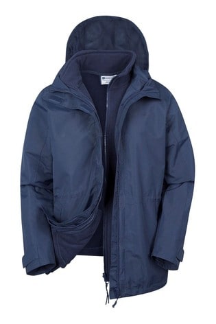 Mountain Warehouse Blue Fell Womens 3 In 1 Water-Resistant Jacket