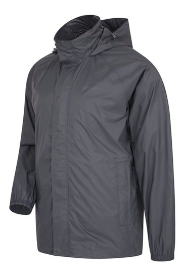 Mountain Warehouse Pakka Mens Waterproof Rain Jacket Packable Dark Green XXX-Large