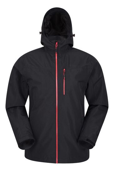 Mountain Warehouse Black Brisk Extreme Mens Waterproof Jacket